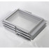 Aluminum leaflet holder with 6 acrylic Z trays | catalog holder