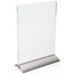 vertical aluminum base menu holder