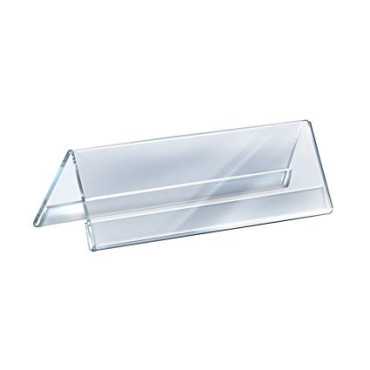 Porta nomes em Acrílico em V