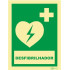 Sinal de DAE / AED (desfibrilhador)
