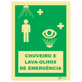 Chuveiro de Emergência e Lava olhos 