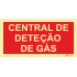 Sinal de central de deteção de gás