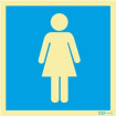 Sinal de informação, instalações sanitárias femininas
