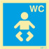Sinalética Fotoluminescente|Sinalética |Sinalização |Sinal Informação |Sinal de informação, instalações sanitárias WC para bebés