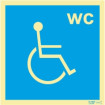 Information signal, toilet facilities for disabled users