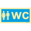 Information signal, sanitary facilities Mixed WC
