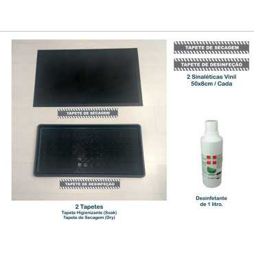 Tapete para eliminar bactérias e vírus existentes no seu calçado