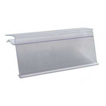 glass price profile; transparent PVC channel; C-channel price tag holder; shelf edge profile; clear PVC price strip