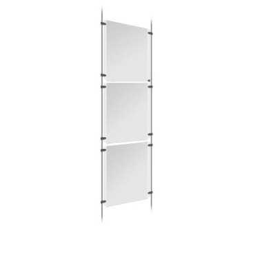 real estate showcases | displays for real estate | Acrylic suspended Display windows, cable systems, for real estate | acrylics