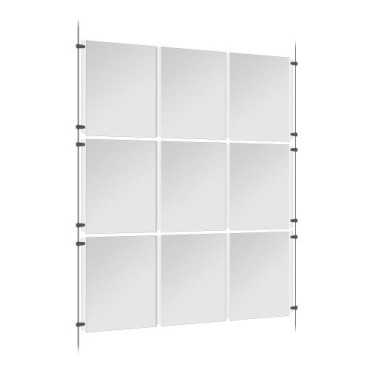 showcases for real estate agencies|displays for real estate agencies|Suspended acrylic for storefronts, cable systems, for real