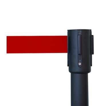 Delimitation barrier|queue manager|Post with retractable tape|Separator post with extensible tape|Airport tapes|Post with retrac