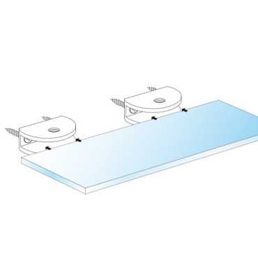 Satin Chrome Shelf Support|Shelf Support|Invisible Shelf Support|Shelf Hardware