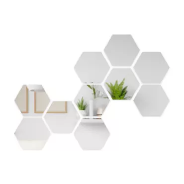 Mirror - Set of 10 hexagons