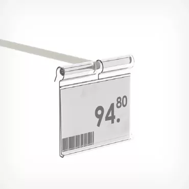 Etiqueta porta-preço p/ gancho 39x65mm