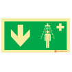 Emergency Shower Sign below