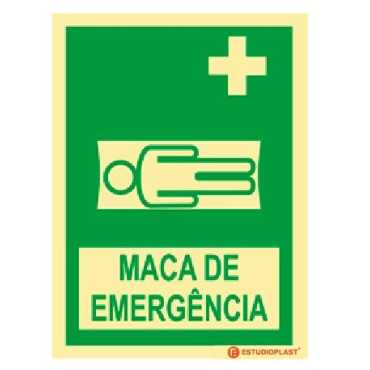 Emergency Stretcher Sign