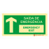 Photoluminescent Signage|Emergency Exit|Safety Signage|Emergency Exit Sign Portuguese and English front