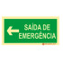 Photoluminescent Signage|Emergency Exit|Safety Signage|Left Emergency Exit Sign