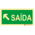 Photoluminescent Signage|Emergency Exit|Safety Signage| Left Diagonal Exit Sign Up