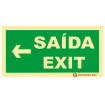 Sinal de Saída/ Exit  Esquerda