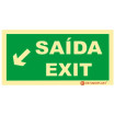 Exit Sign / Diagonal Left Down