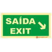 Exit Sign / Exit Diagonal Down Right