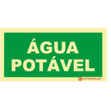 Sinalética Fotoluminescente|Saída de Emergência|Sinalização Segurança| Sinal de Água Potável