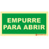 Sinalética Fotoluminescente|Saída de Emergência|Sinalização Segurança| Sinal de Empurre para Abri