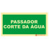 Photoluminescent Signage|Emergency Exit|Safety Signage| Water cut pass signal
