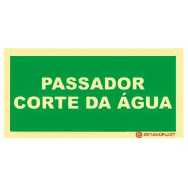 Photoluminescent Signage|Emergency Exit|Safety Signage| Water cut pass signal