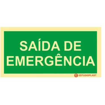 Photoluminescent Emergency Exit Sign