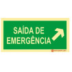 Emergency Exit Sign, Go Up to the Right