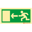 Emergency exit exit to the left