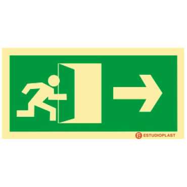 Photoluminescent Signage|Emergency Exit|Right Safety Signage