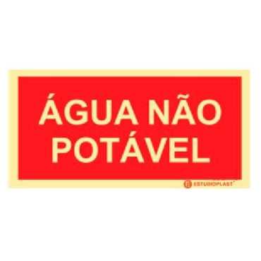 Photoluminescent signage|Emergency exit|Prohibition signage|Prohibition sign, Non-potable water