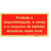 Prohibition Signage ❘ Sign prohibiting the provision, sale, and consumption of alcoholic beverages in this location