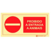 Prohibition signage ❘ No animals allowed sign