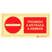 Sinalização proibição ❘ Sinal de proibido a entrada a Animais