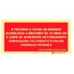 Prohibition Sign ❘ Sale of alcoholic beverages to minors under 16 years old is prohibited, presenting drunk, psychological anoma