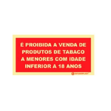 Sign Prohibiting the Sale of Tobacco Products to Minors Under the Age of 18