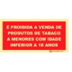 Prohibition Signage ❘ Sign Prohibiting the Sale of Tobacco Products to Minors Under 18 Years of Age