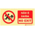 Photoluminescent Signage|Emergency Exit|Prohibition Signage|No and Exit, No Exit