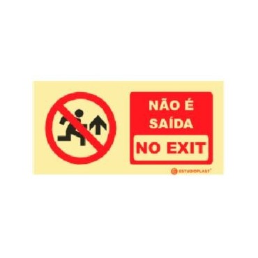 Photoluminescent Signage|Emergency Exit|Prohibition Signage|No and Exit, No Exit