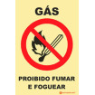 Prohibition sign, Gas No Smoking and No Lighting Fires