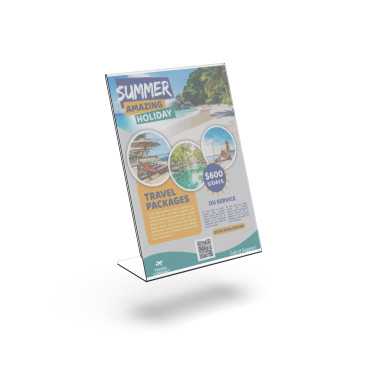 Transparent acrylic frame|Acrylic support for A4 paper|Acrylic display stand|Acrylic for customer service|Acrylic showcases|a