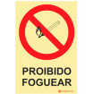 Prohibition sign, Fire making prohibited