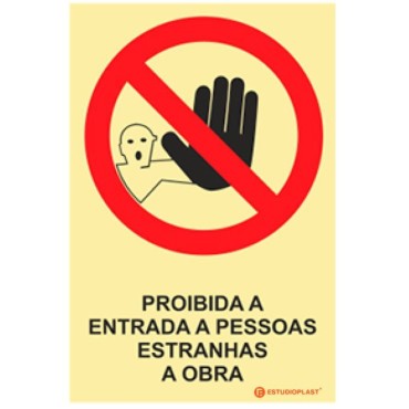 Photoluminescent Signage|Emergency Exit|Prohibition Signage | Entry to people outside the Work is prohibited