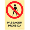 Prohibition sign, No Passage Allowed