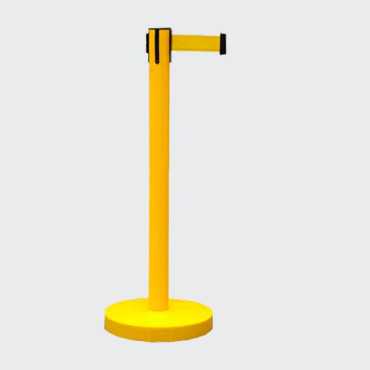 Delimitation barrier|queue manager|Post with retractable tape|Separator post with extensible tape|Airport tapes|Post with retrac