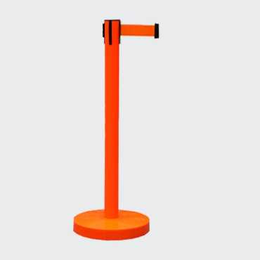 Delimitation barrier|queue manager|Post with retractable tape|Separator post with extensible tape|Airport tapes|Post with retrac
